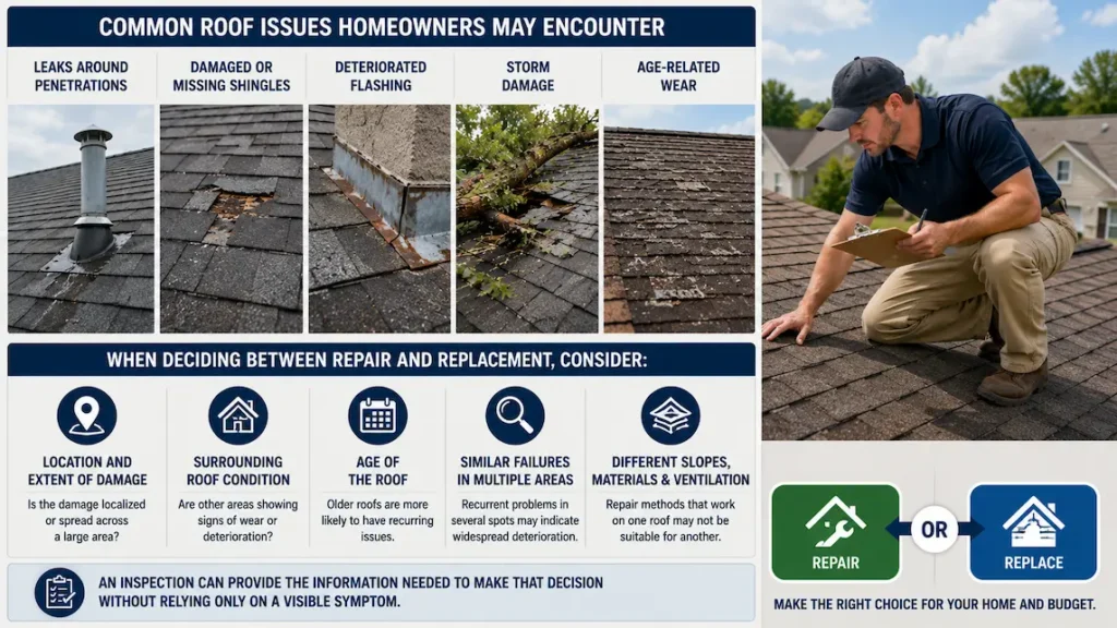 Common Roof Issues in Sugar Land TX
