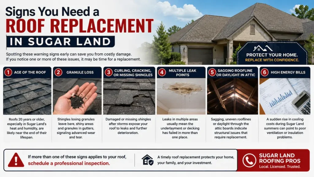 Roof Replacement in Sugar Land TX
