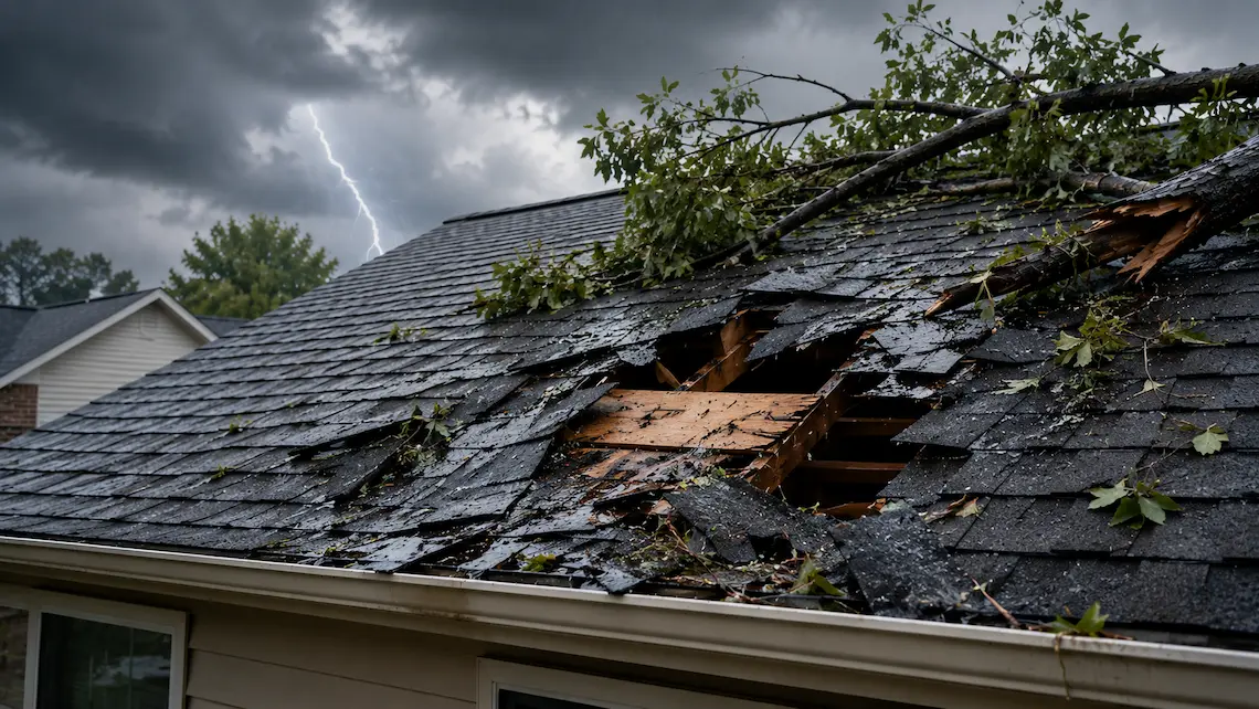 Storm Damage Roof Repair Sugar Land TX