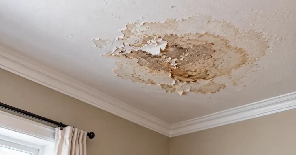 What a Roof Leak Looks Like Inside the House