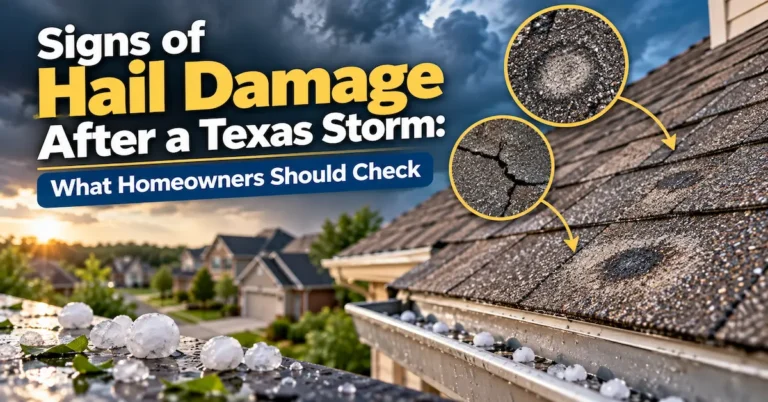 signs of hail damage