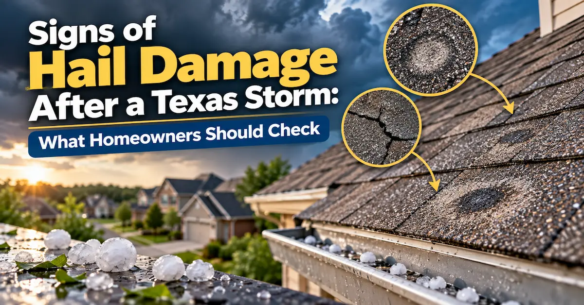 signs of hail damage