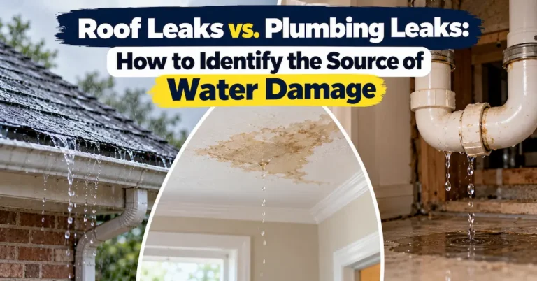 Roof Leaks vs. Plumbing Leaks: How to Identify the Source of Water Damage