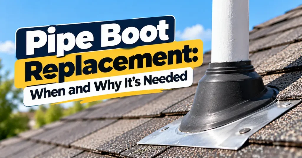 Pipe Boot Replacement: When and Why It's Needed